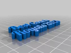 My Customized Multiline Tag or Keychain