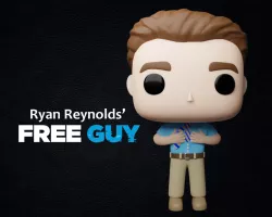 Ryan Reynolds' Guy from Free Guy Funko Pop