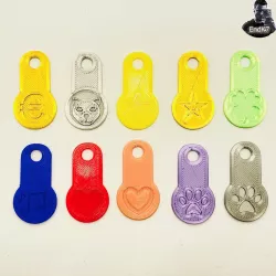 Shopping Card Chip Keychain - Shopping Token Coin - 10 Variations