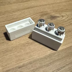 Simple 3 Cell AA Battery Holder / Container / Case