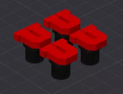 University of Utah Utes Logo Tire Valve Stem Caps