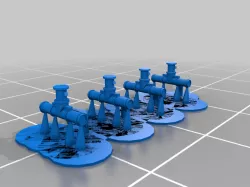 UPDATED 1/350 USS New Jersey Zuni Chaffroc Launchers