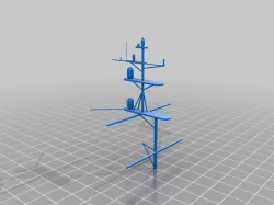 USS New Jersey Masts for Vietnam Era 1/350