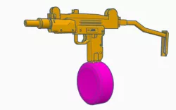 Very Large Extended Mag For The MiniUzi by rafael lacerda