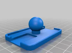 Wall mount 17mm ball attachment using Stapler for Japan Wall