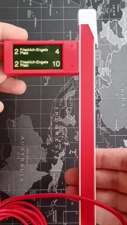 Wiener Linien ESP32-S3 Public Transport Departure Monitor