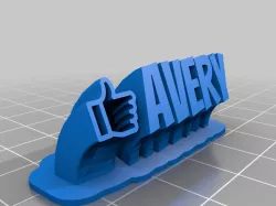 Avery nameplate