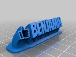 Benjamin nameplate