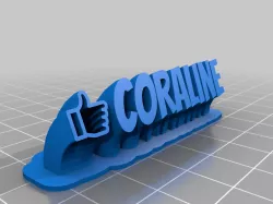 Coraline nameplate
