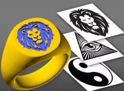Customizable Signet Ring (OpenSCAD)