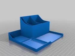 Desk tidy organiser Organizer  - sticky notes, business cards pen pot thin walled