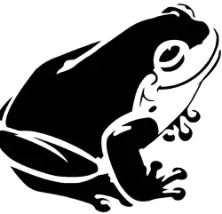 Frog stencil 2