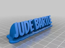 Jude BARTLE ne name plate (text)