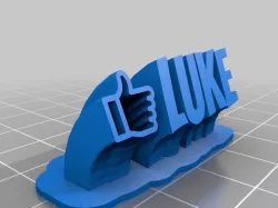 Luke nameplate