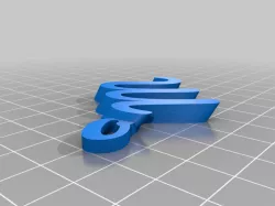 M keychain