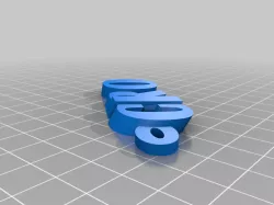 My Customized iamburny's  Text - Name Keyring / Keyfob CIRO