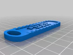 Purple Wave Keychain