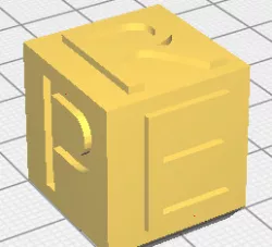 Recycled PETG test cube