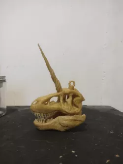 Unicorn-Rex Necklace Piece