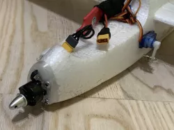 11g motor engine mount for AliExpress glider (remake)