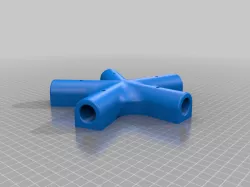 20mm Conduit 5-way connector for garden net/frost cover frame/trellis
