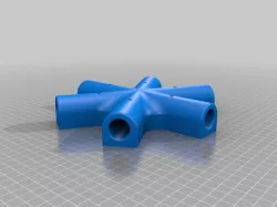 20mm Conduit 6-way connector for garden net/frost cover frame/trellis
