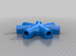 20mm Conduit 7-way connector for garden net/frost cover frame/trellis