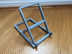 Adjustable-angle tablet-stand with print in place hinges (Reinforced Supports)
