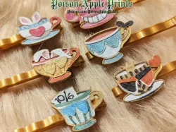 Alice in Wonderland Teacup Bobby Pins
