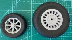 B-25 Mitchell Scale Wheel Rims FlightLine 