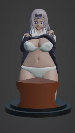 chika fujiwara - 3d model (sfw/nsfw)