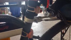 Clamp for bike rear carrier 35mm inside dia