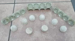 Concrete Ammunition Mold (26.25mm, 1"), Rounded Bullet