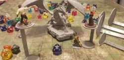 Customizable Tabletop RPG Flying Round Base Platform - No Supports