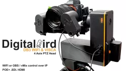 DB3 VISCA/WIFI PTZ head 4 axis with support for OBS & vMix