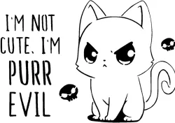 Evil Cat stencil