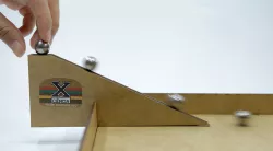 Laser cut mass spectrometer simulator