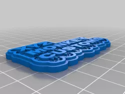 My Customized Multiline Tag or Keychain