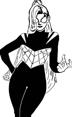 Night Spider stencil