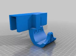 PS5 controller under desk mount side panel