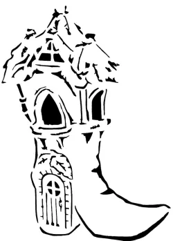 Shoe House stencil