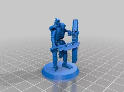 space skeleton robot warrior