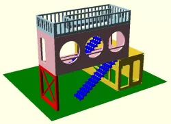 Terrace on container house HO (prototype)