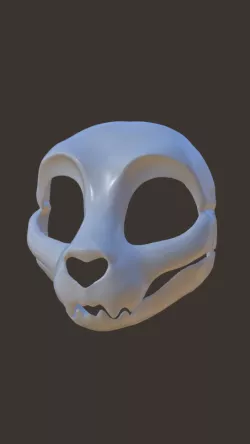Toony Kemono Skull Cat