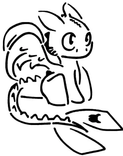 Toothless stencil 4