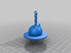 UFO Cat Keychain - The Battle Cats
