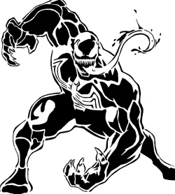 Venom stencil 4