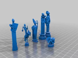 Wizard Chess Pieces Tinkercad