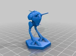 Zentraedi Battlepod resized for Battletech with hex base