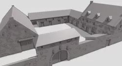 15mm/1:100 estate La Haye Sainte Tabletob/wargaming terrain